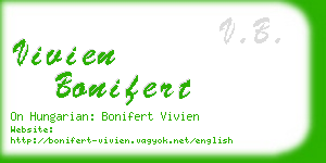 vivien bonifert business card